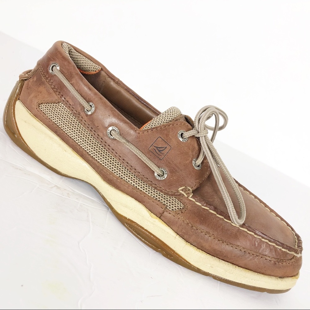 Sperry Topsiders // mens 9 leather boat shoes